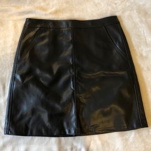 LOFT Faux Leather Skirt